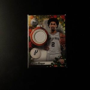 Topps Dylan Harper ROOKIE CARD - Spurs - Trading Card | PLAYER WORN MEMORABILIA